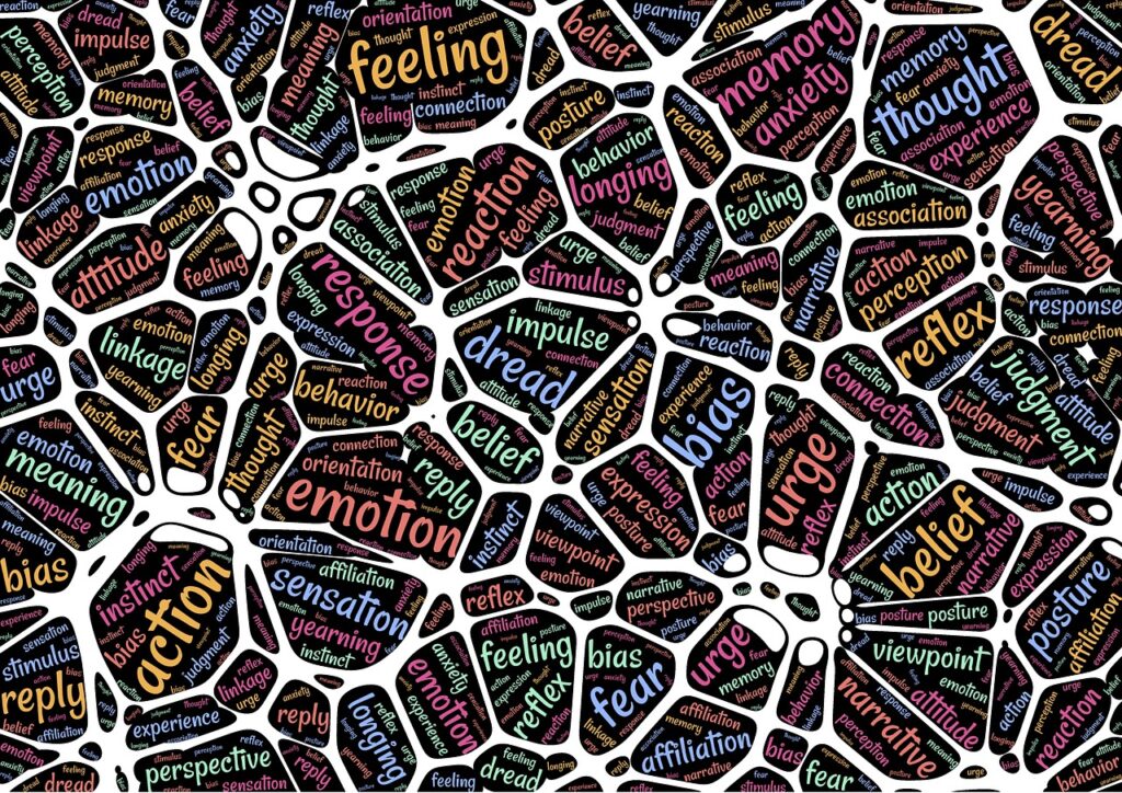 brain under stress showing emotions and connections