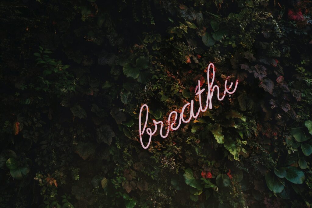 breathe when under stress